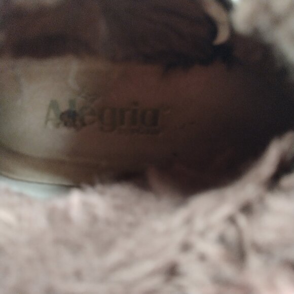 Alegria Meri Boots Tooled Leather & Faux Fur Brown Booties Women 37 / US 7 - Picture 8 of 12